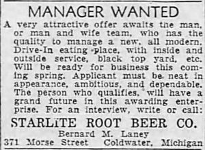 Starlite Drive-In (Alamo Drive-In) - Mar 1957 Help Wanted